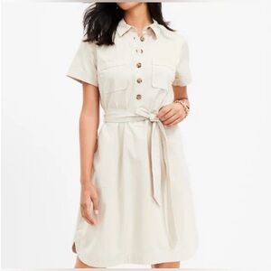 LOFT XS petite short sleeve utility dress- NWT